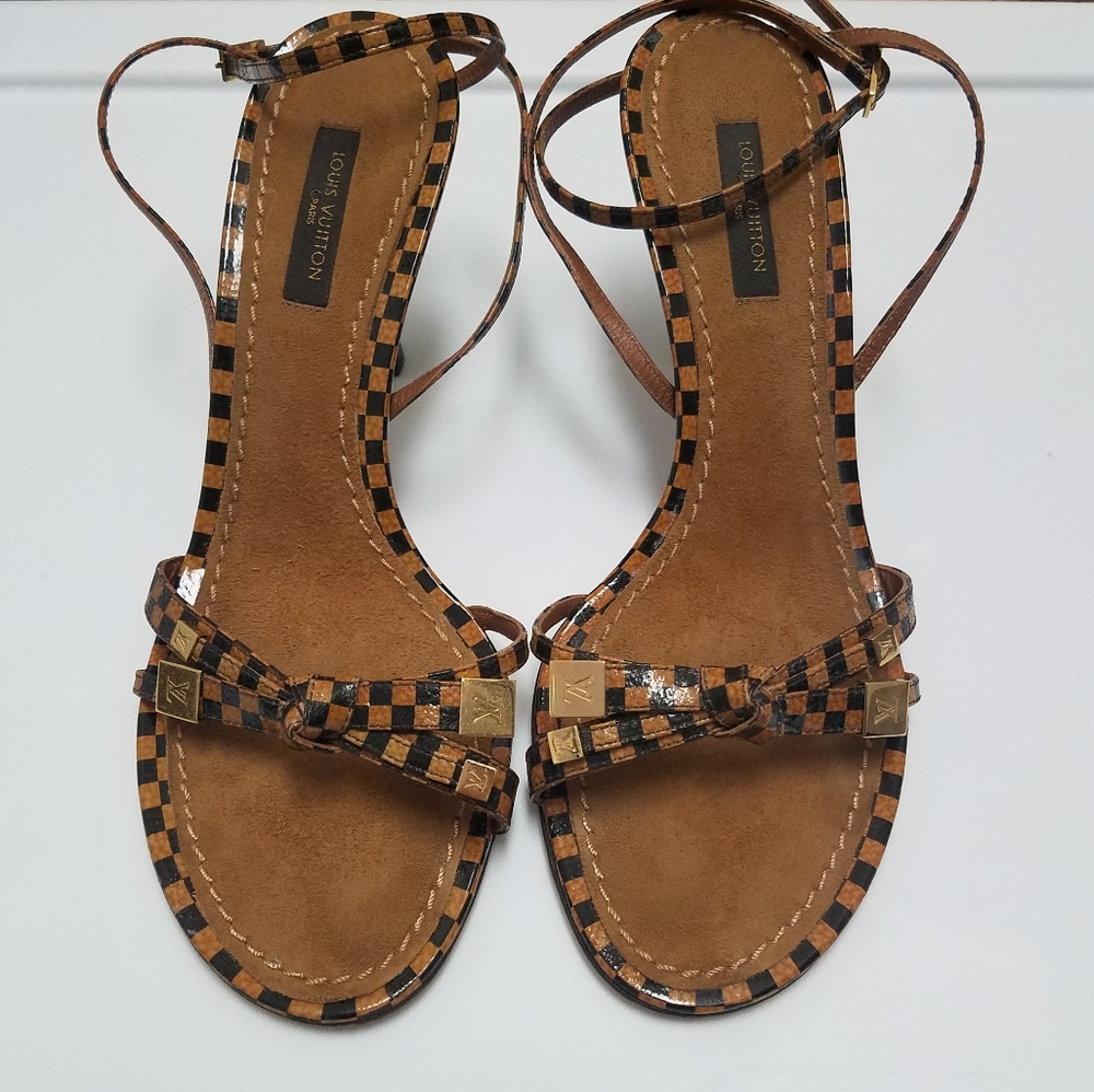 Louis Vuitton Cyndi Damier Sandals